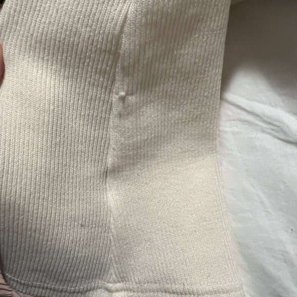 THML Crochet Knit White Top-Small - Picture 7 of 7